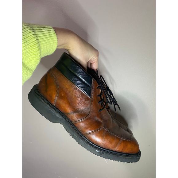 RED WING 9347 - Vtg 1960s Brown Leather Oxford Chukka Ankle Boots, Mens 10.5 C - Picture 1 of 10